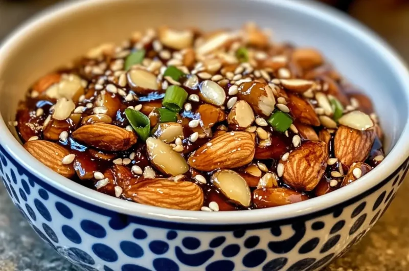 Chopped Almonds with Asian Sauce