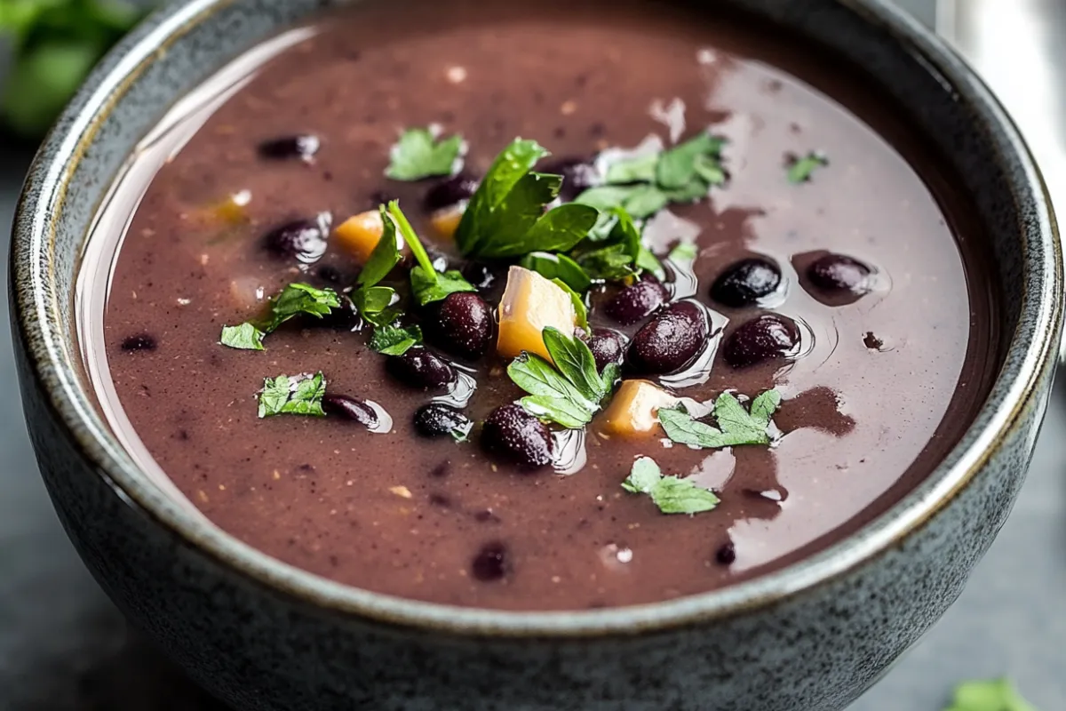 Purple Black Bean Soup Recipe