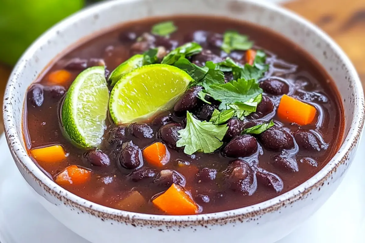 Purple Black Bean Soup Recipe