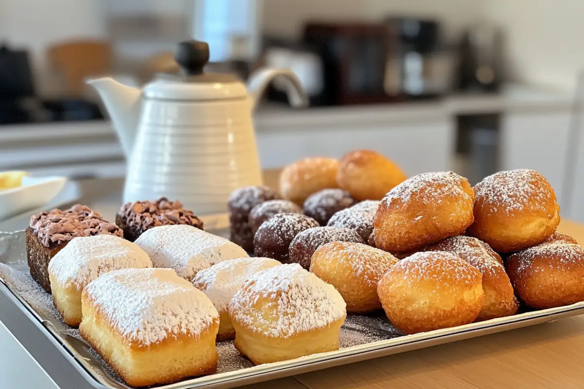 What Is the Secret to Making Beignets - serving beignets