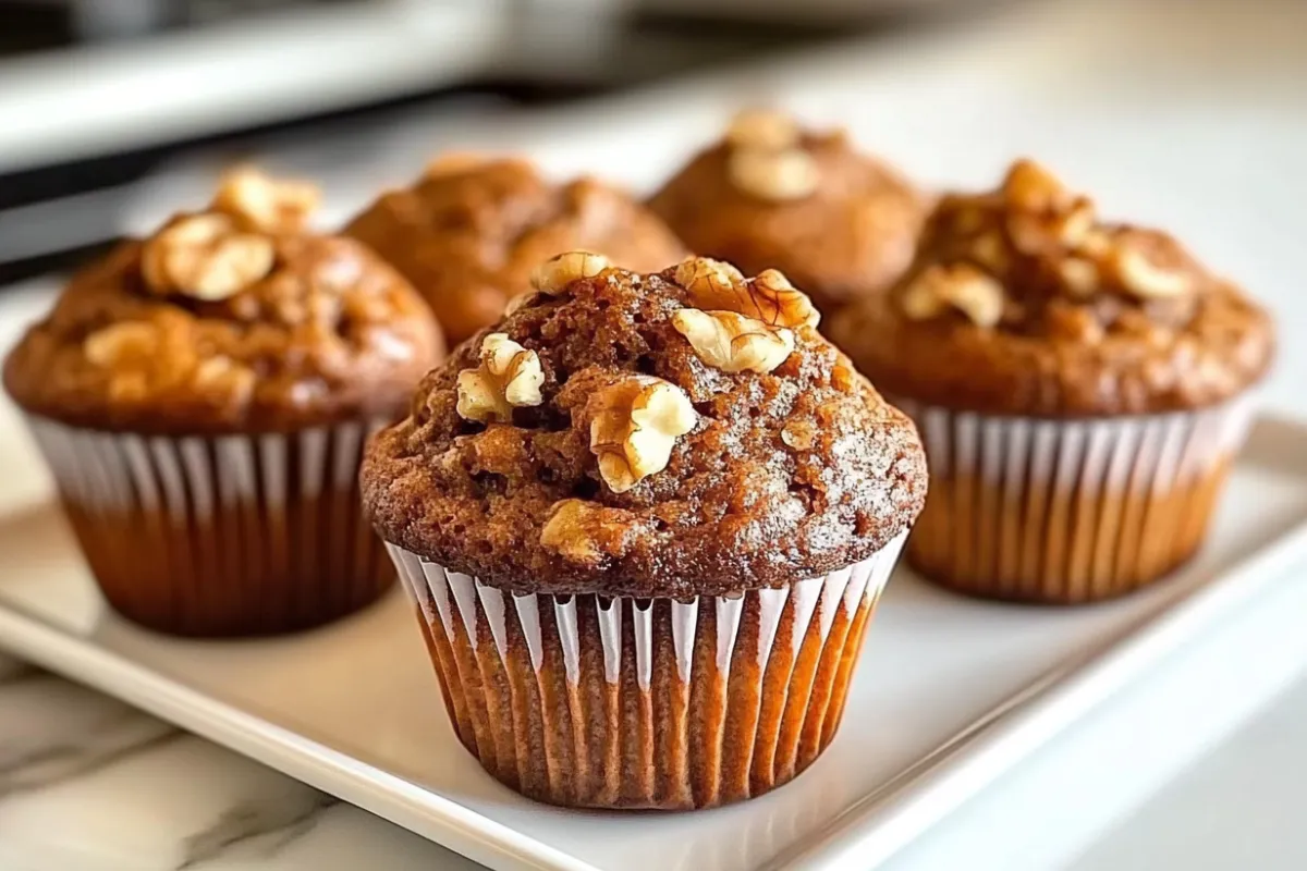 Moist Walnut Muffins Recipe