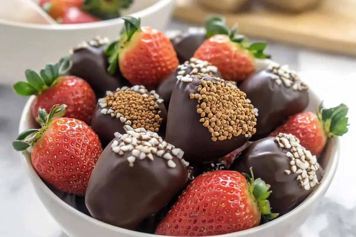 Carob Covered Strawberries