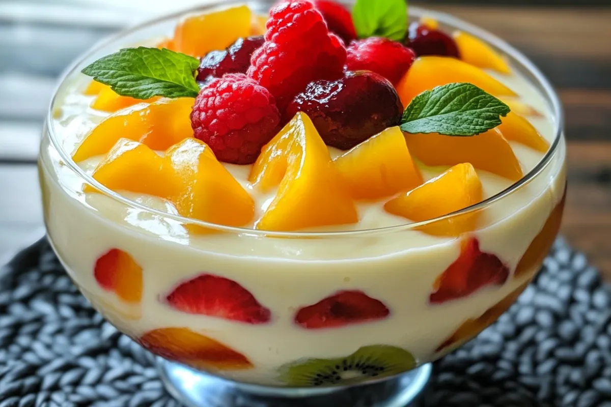 Nata Fruit Pudding Recipe