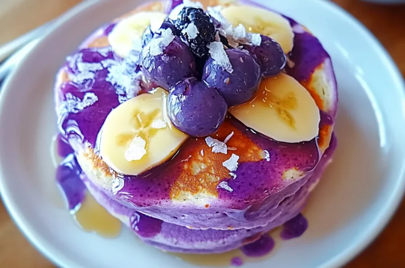Taro Flavored Pancake Recipe