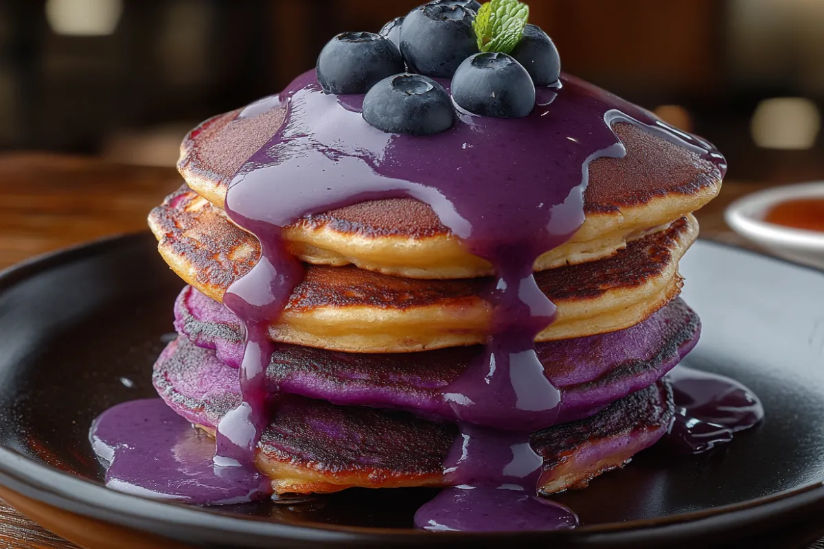 taro flavored pancake recipe