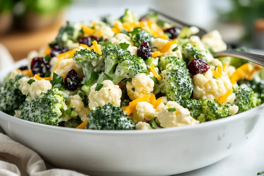 Broccoli and Cauliflower Salad Recipe