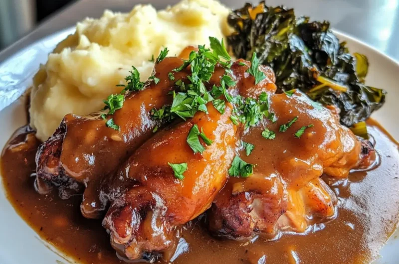 Smothered Turkey Wings Recipe