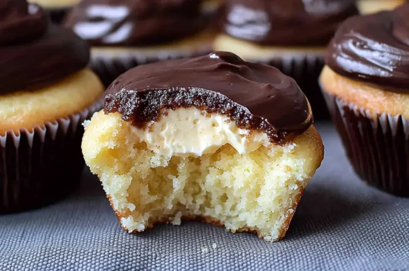 Boston Cream Pie Cupcakes