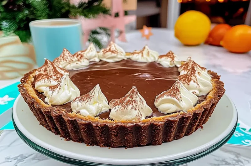 Irish Cream Chocolate Tart (Alcohol-Free)