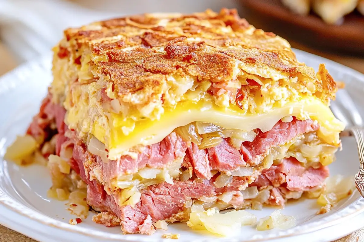 Reuben Crescent Bake