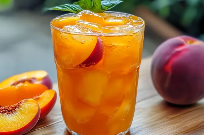 Sweet Peach Iced Tea