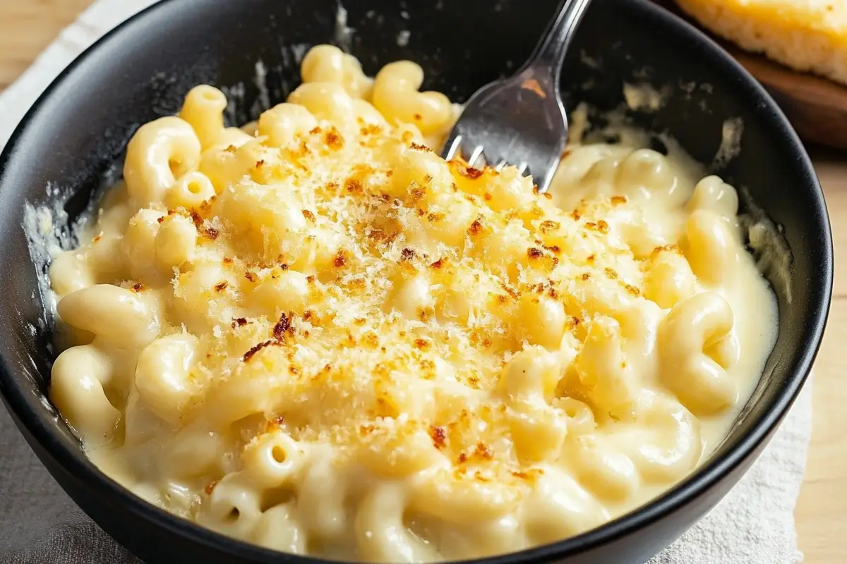 White cheddar mac and cheese