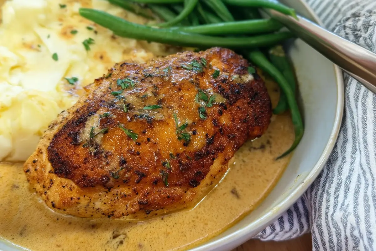 creamy garlic chicken recipe