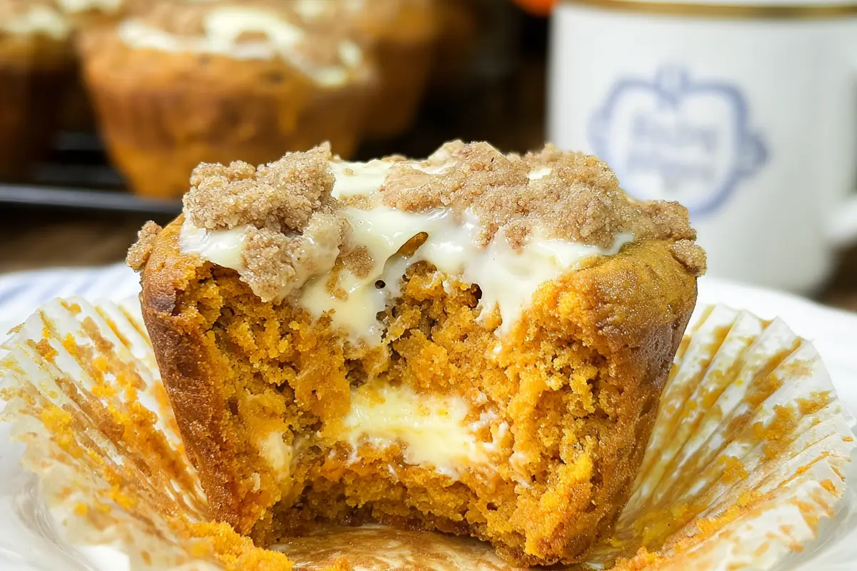 Pumpkin Cheesecake Muffins