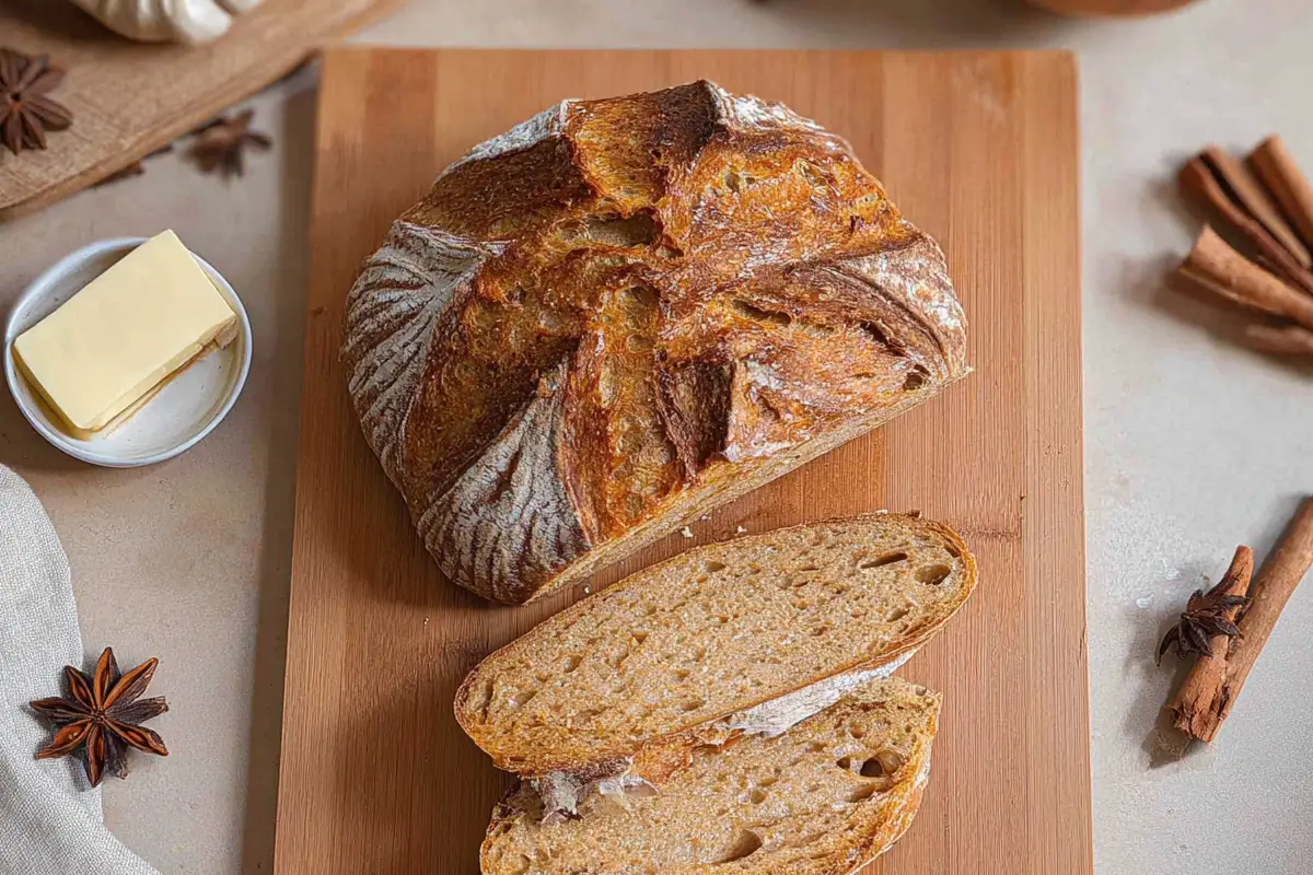 Sourdough Pumpkin Bread Serving