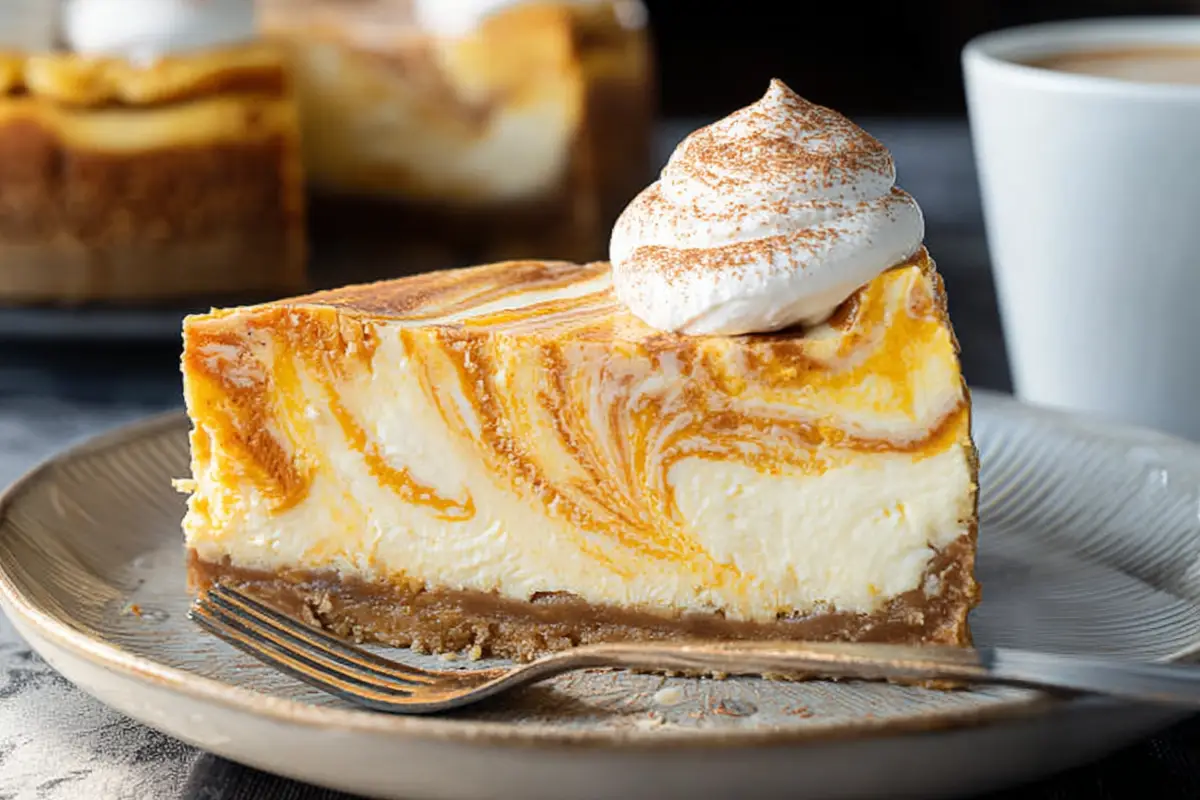 Marbled Pumpkin Cheesecake