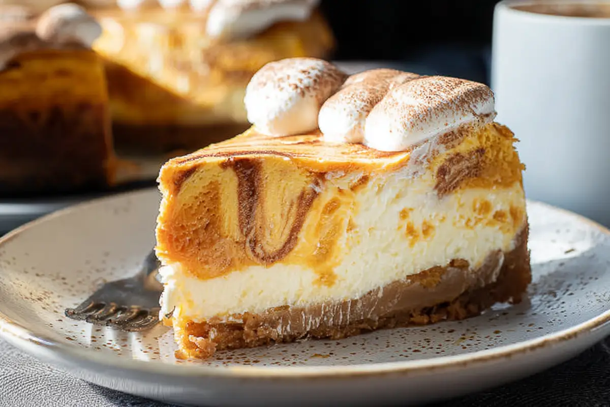 Marbled Pumpkin Cheesecake