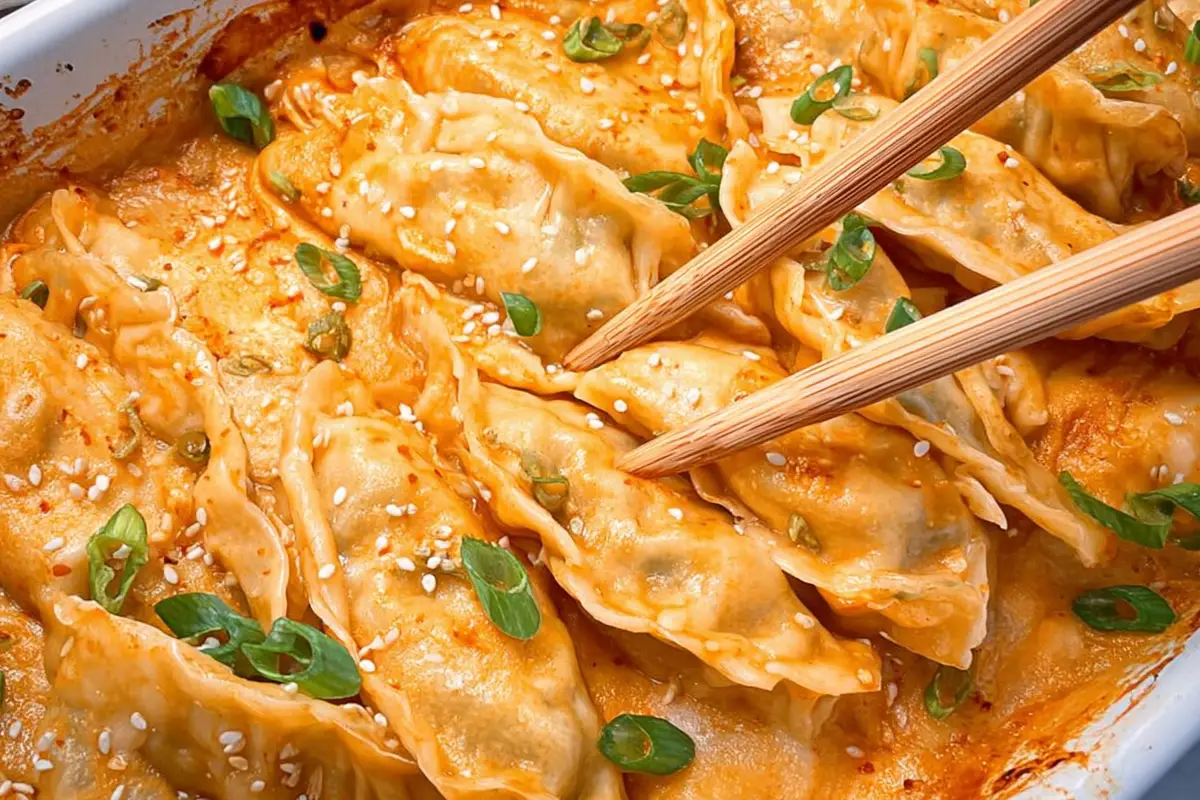 Dumpling Bake (One-Pan Baked Dumplings) Recipe