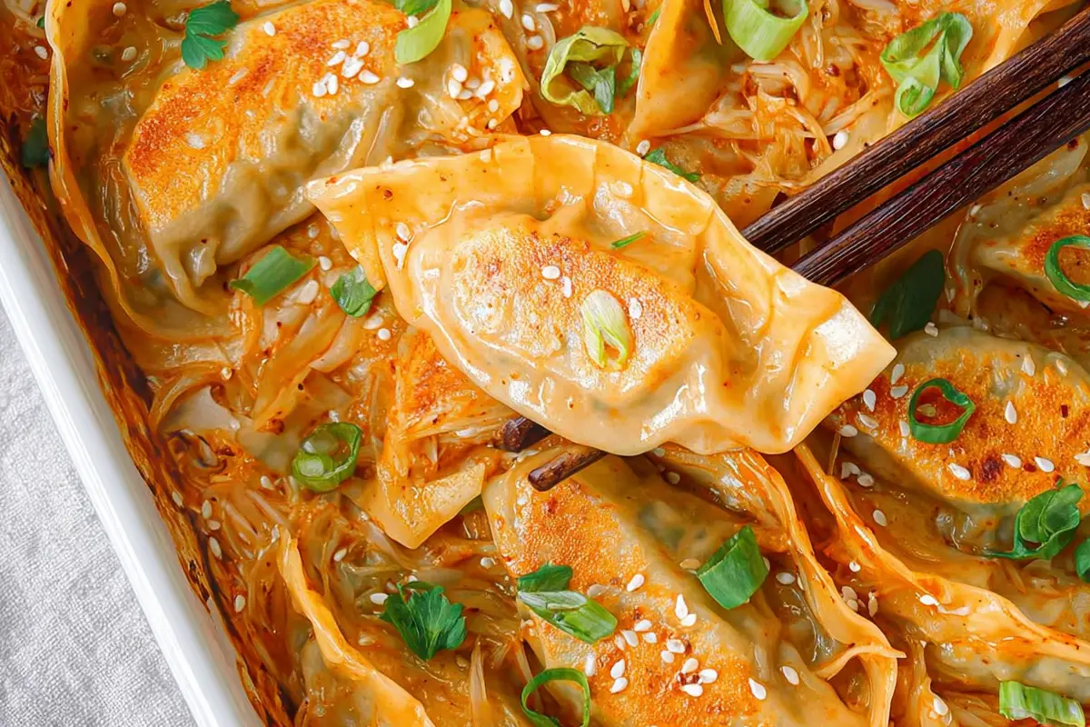 Dumpling Bake (One-Pan Baked Dumplings) Recipe