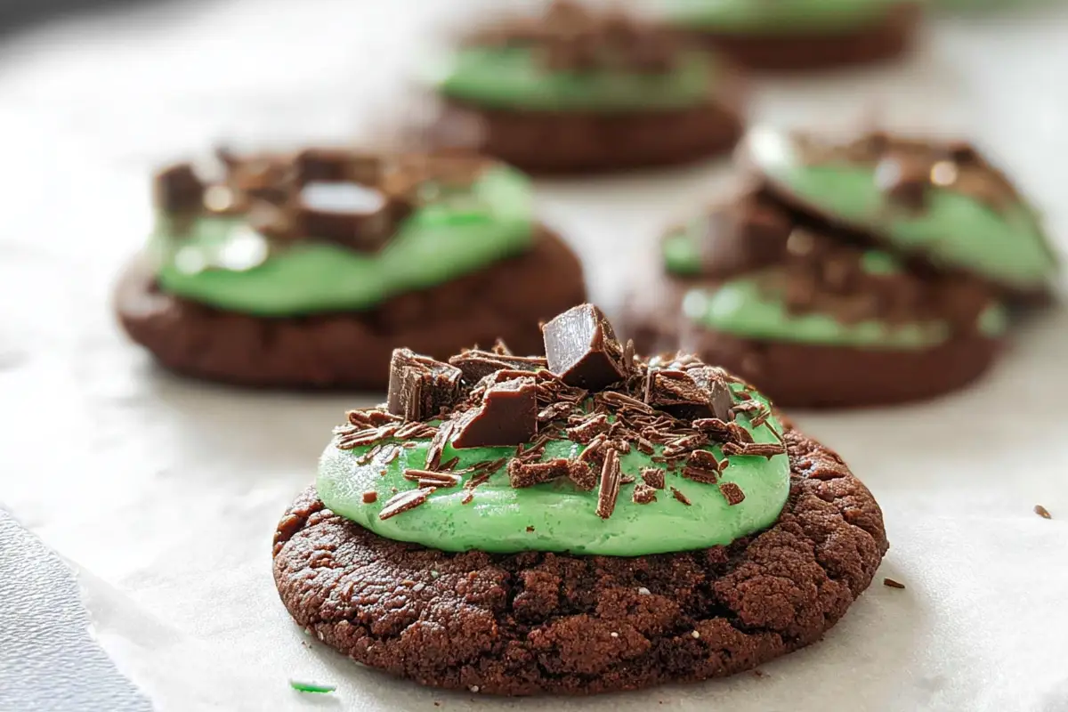 chocolate mint cookies