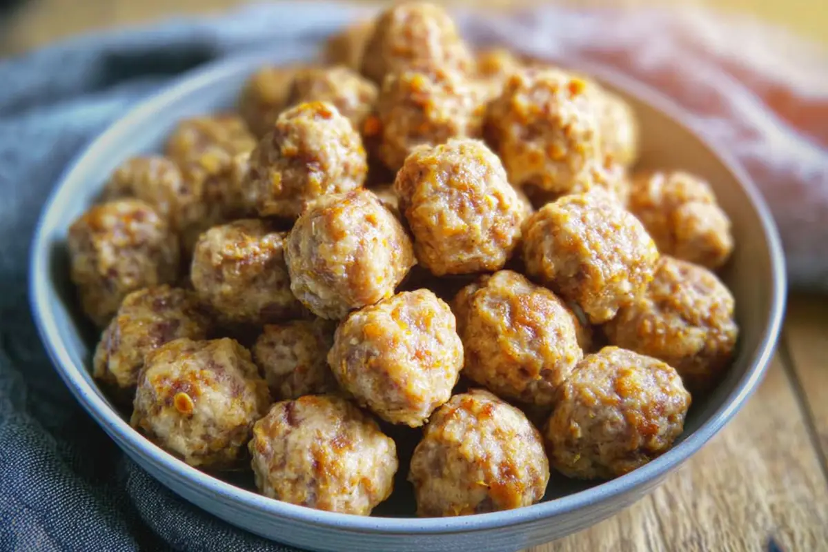 Chicken sausage balls