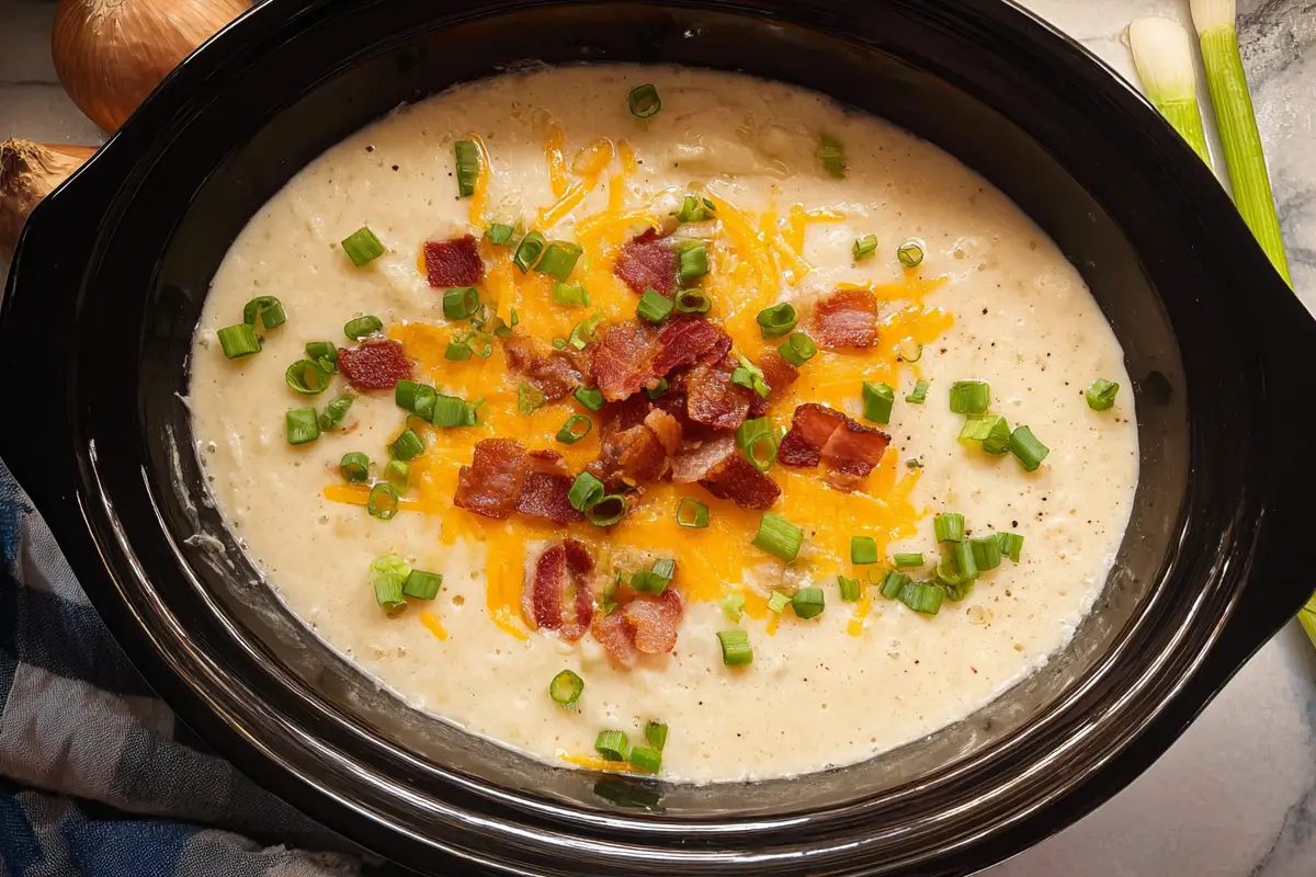 Crockpot Loaded Potato Soup Recipe