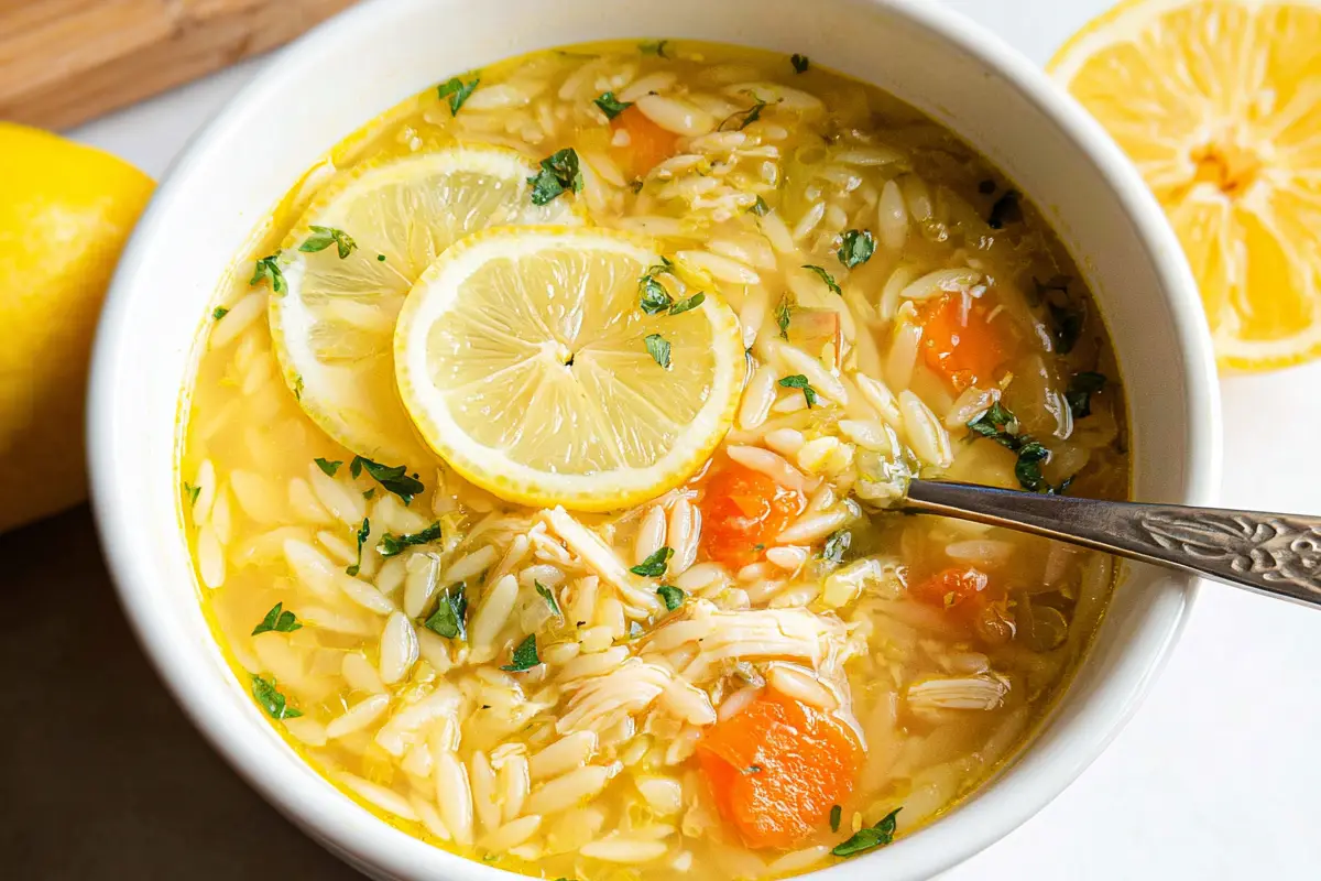 Lemon Orzo Soup