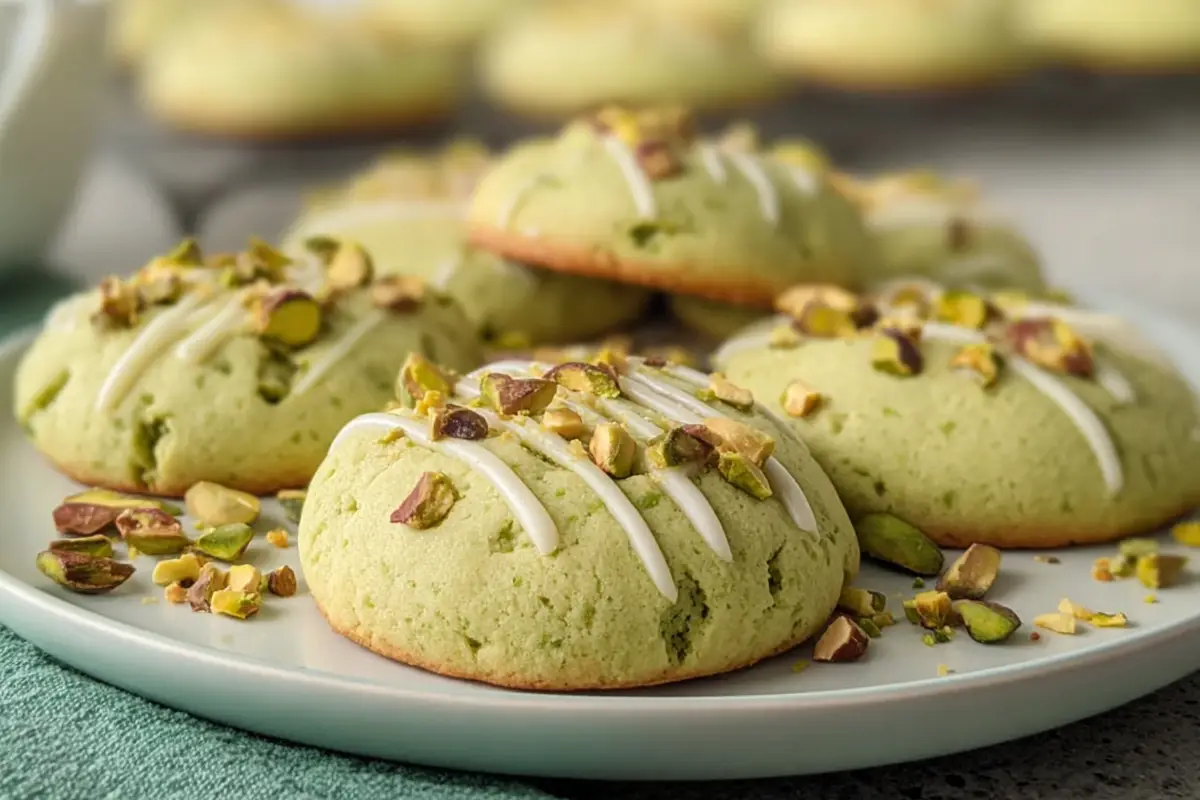 Pistachio Pudding Cookies