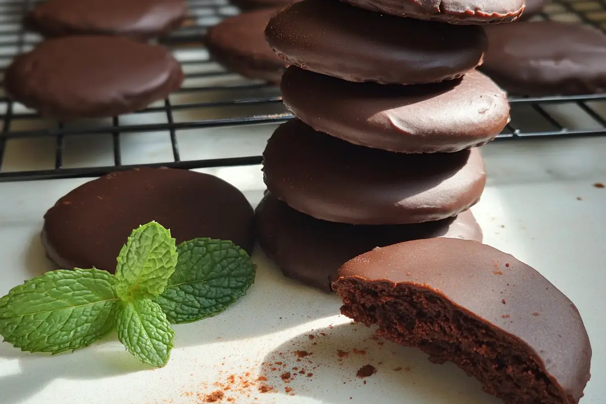 Thin Mint Inspired Cookies