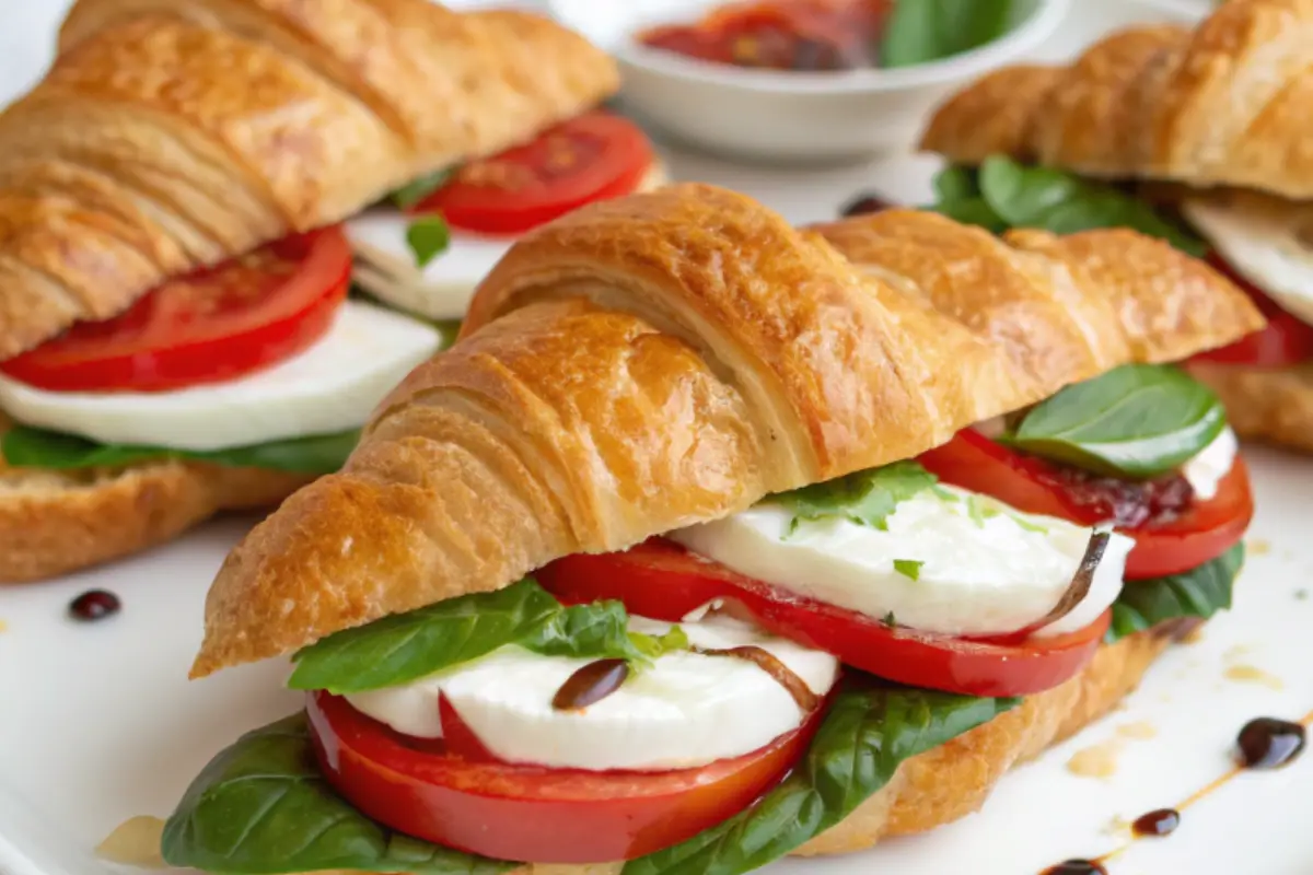 Caprese Croissant Sandwiches