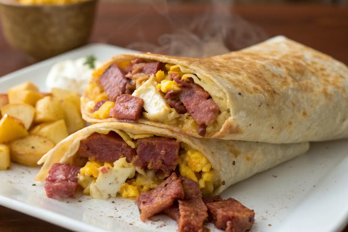 Corned Beef Breakfast Burrito