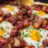 corned beef hash with eggs