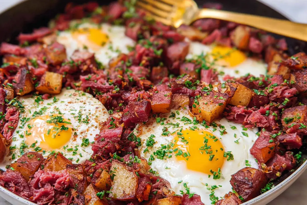corned beef hash with eggs