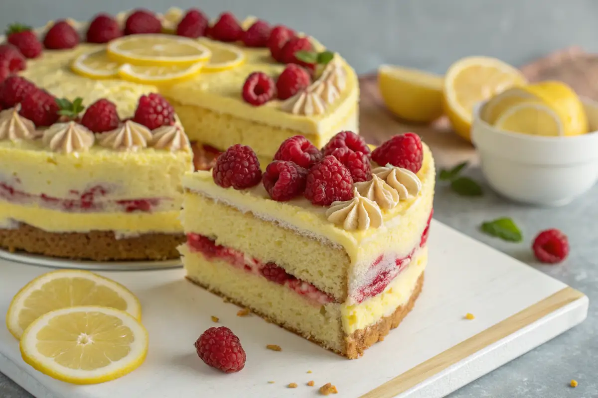 Lemon Raspberry Cake