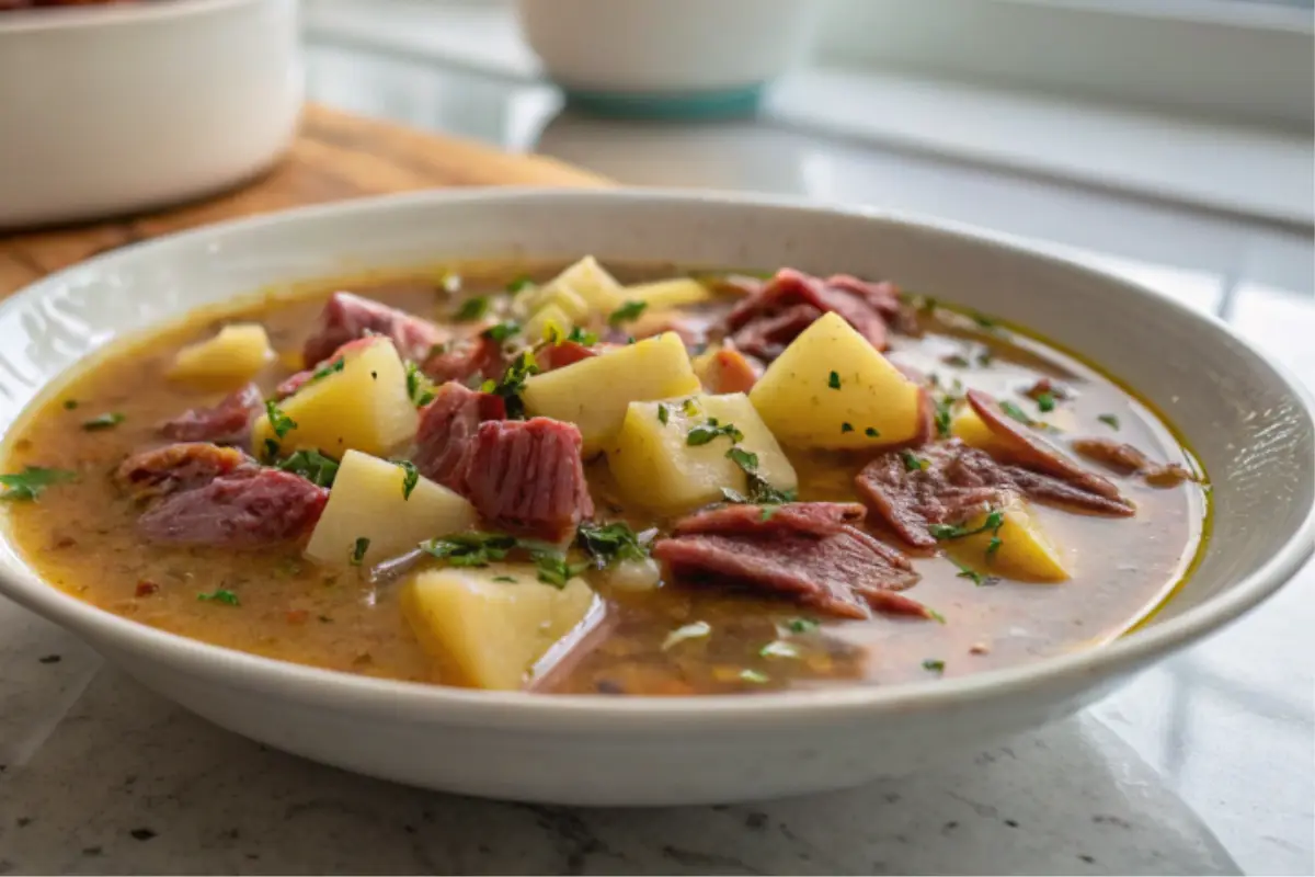 Creamy Corned Beef Potato Soup