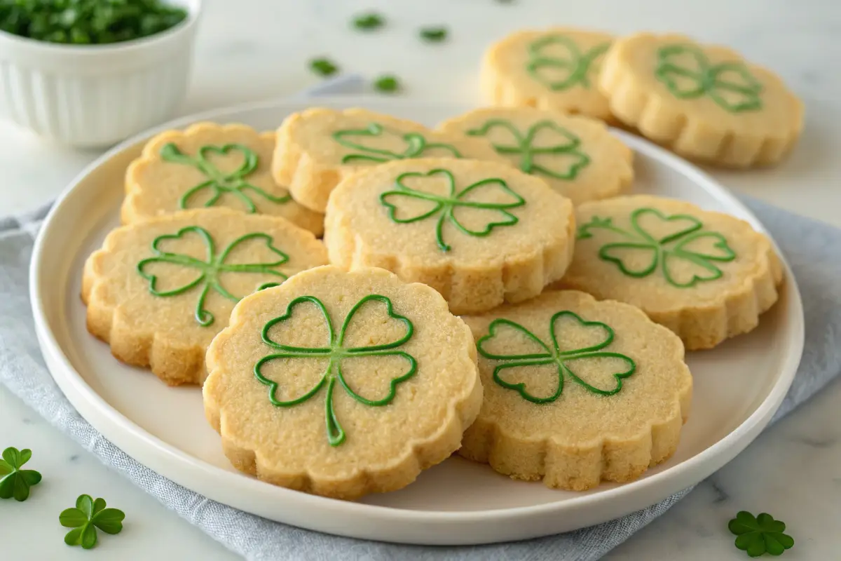 Shamrock Shortbread Cookies