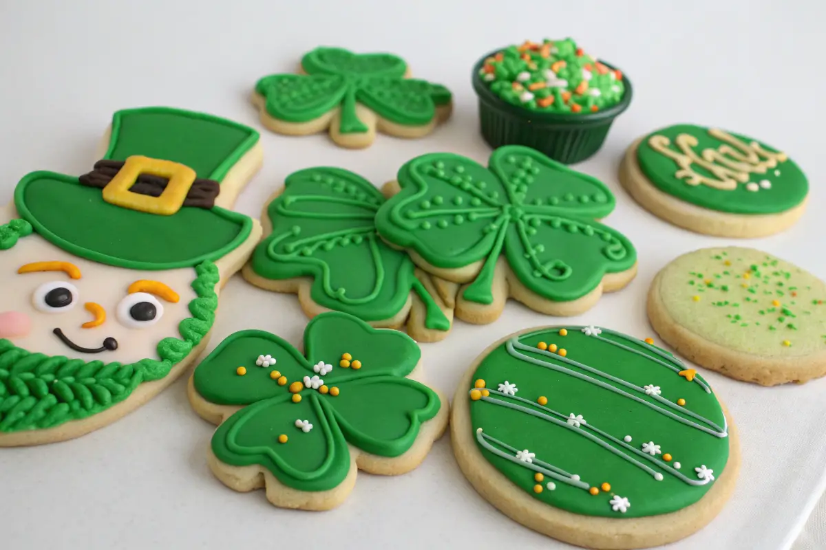 ST Patricks Day Sugar Cookies