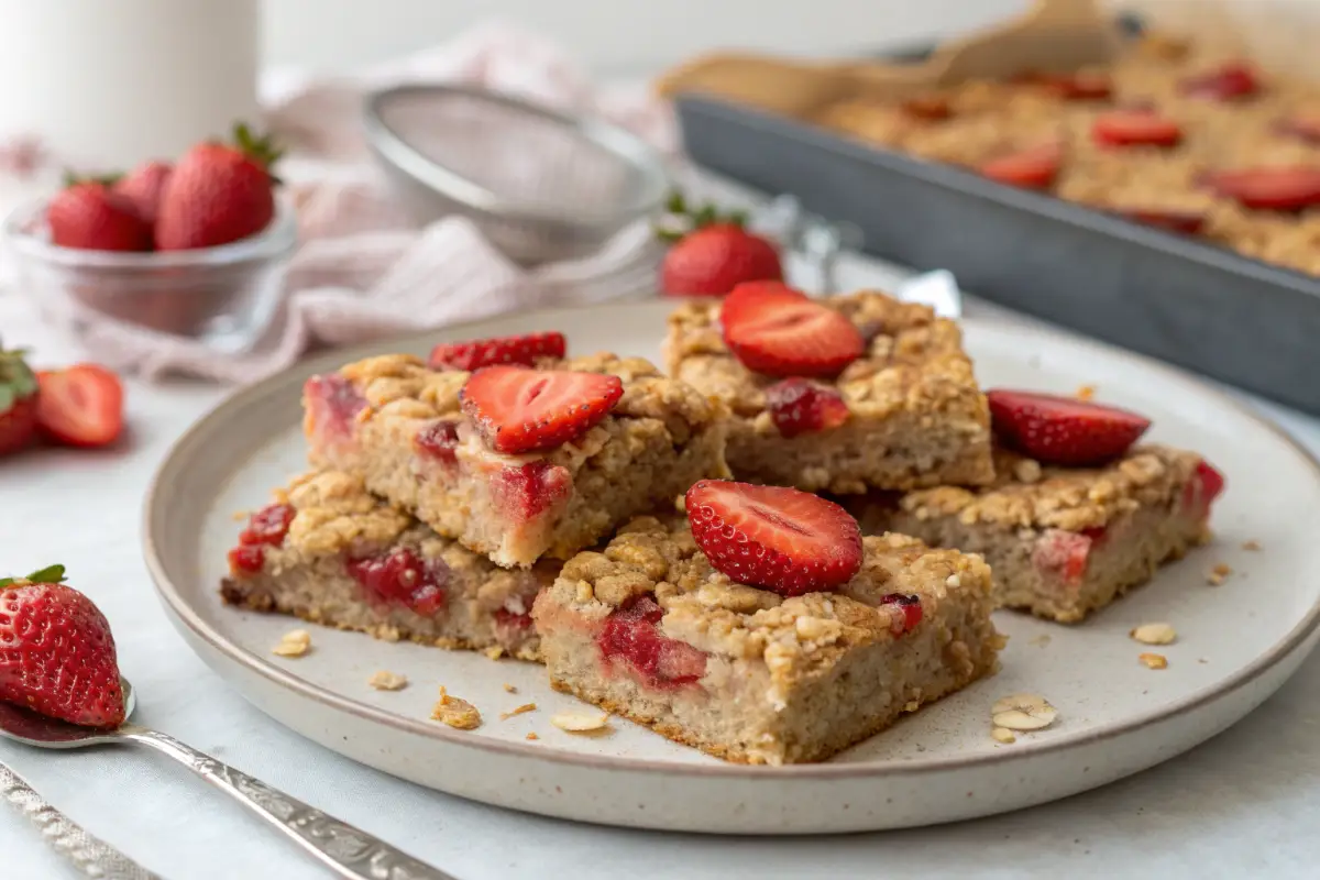 Strawberry Oatmeal Bars