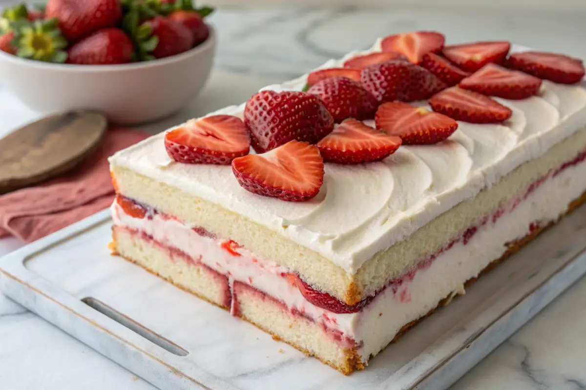 Strawberry Sheet Cake