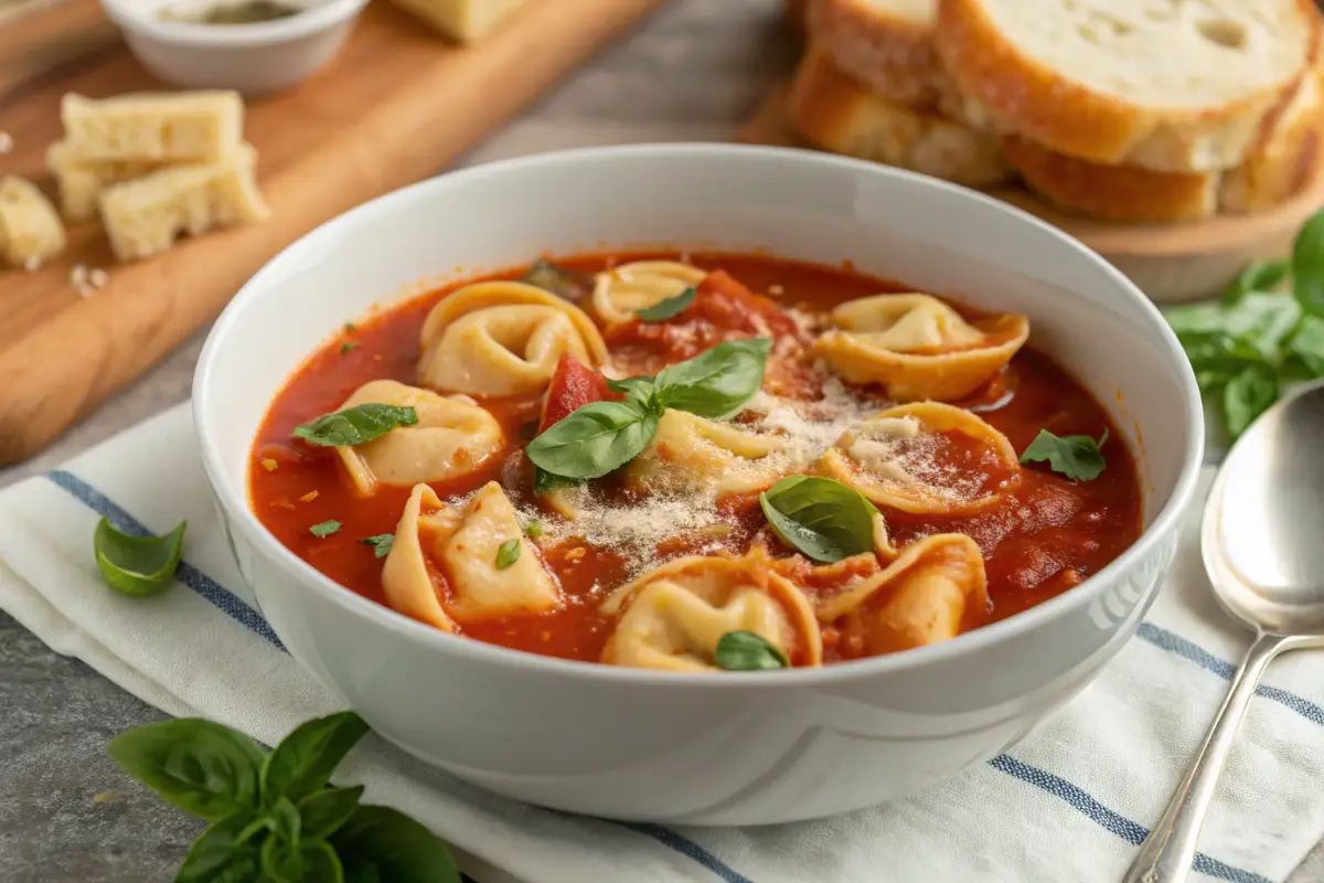 Tomato Tortellini Soup