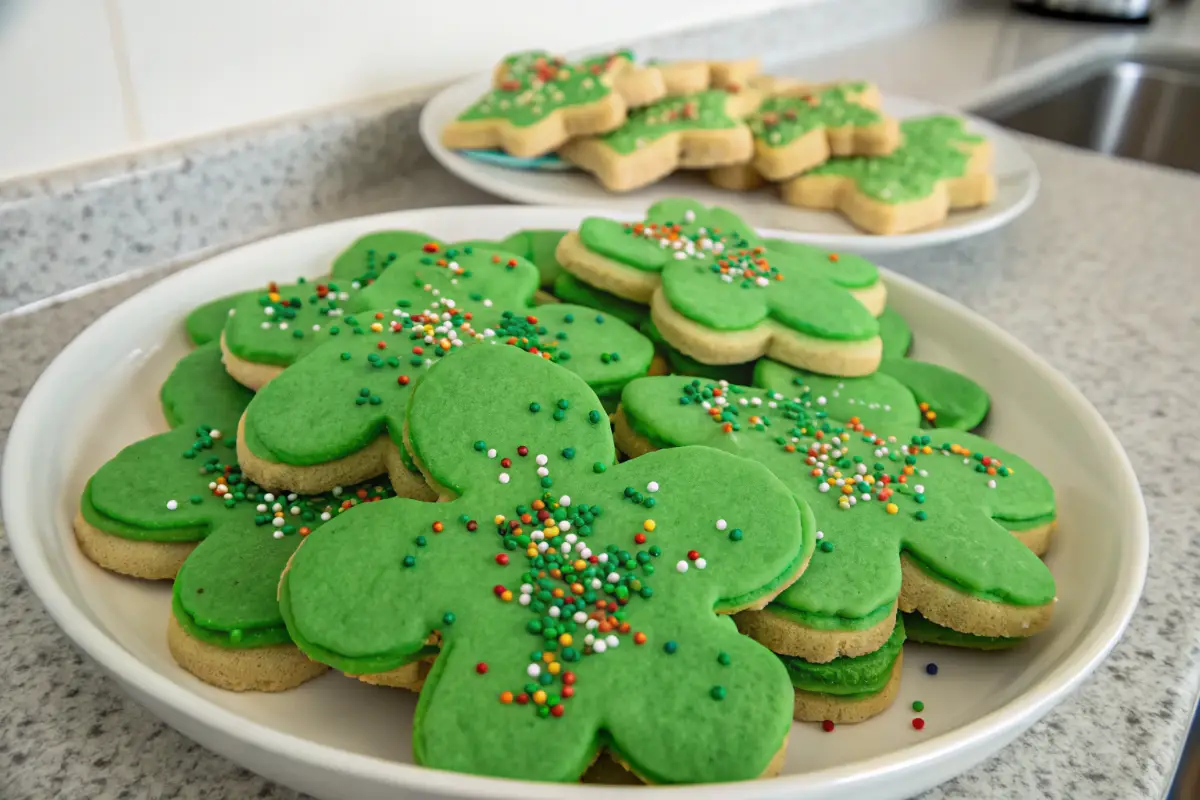 Vegan ST Patricks Day Cookies