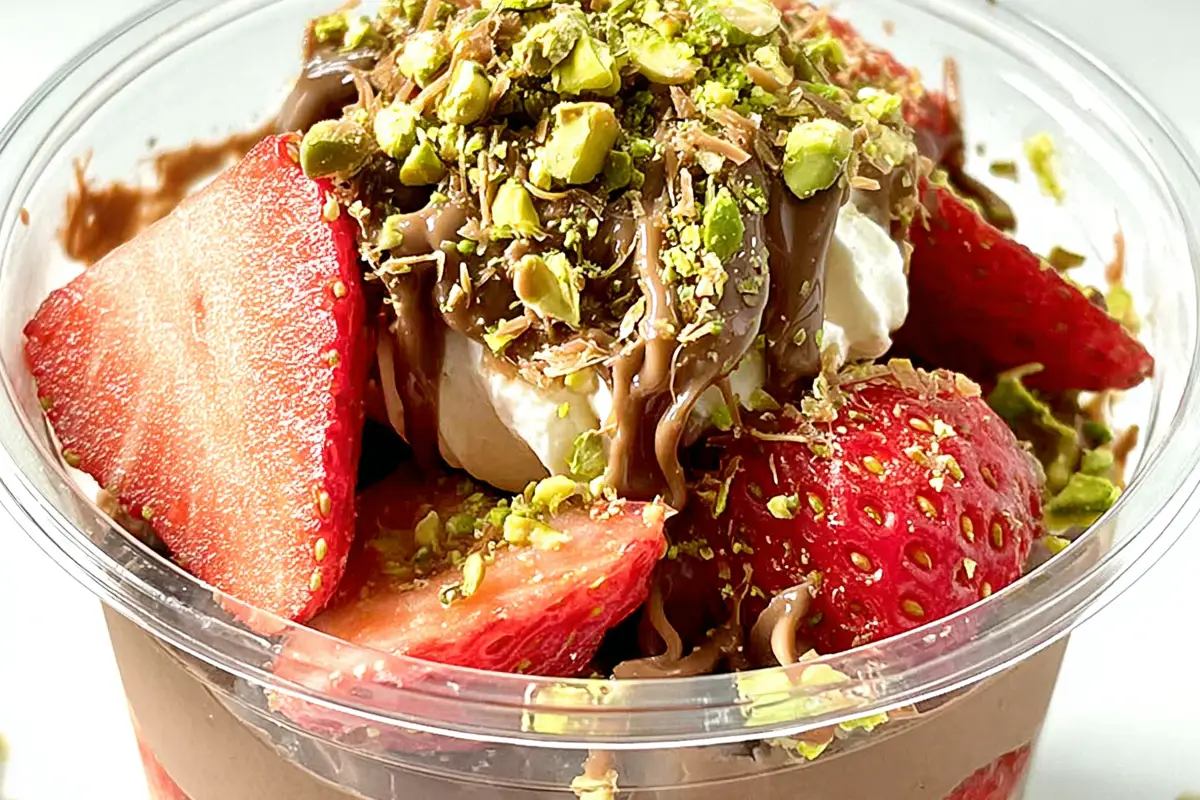 Dubai Chocolate Strawberry Cup