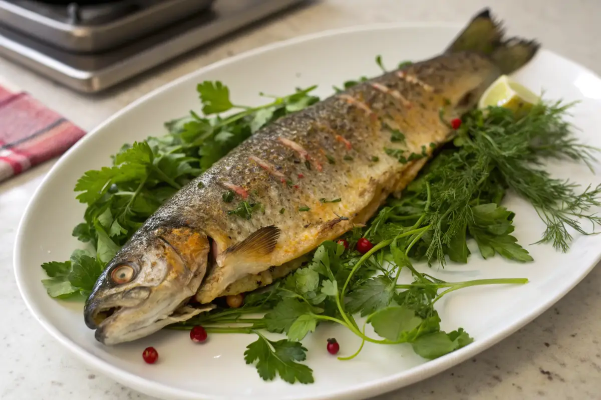 Grilled Rainbow Trout with Fresh Herbs