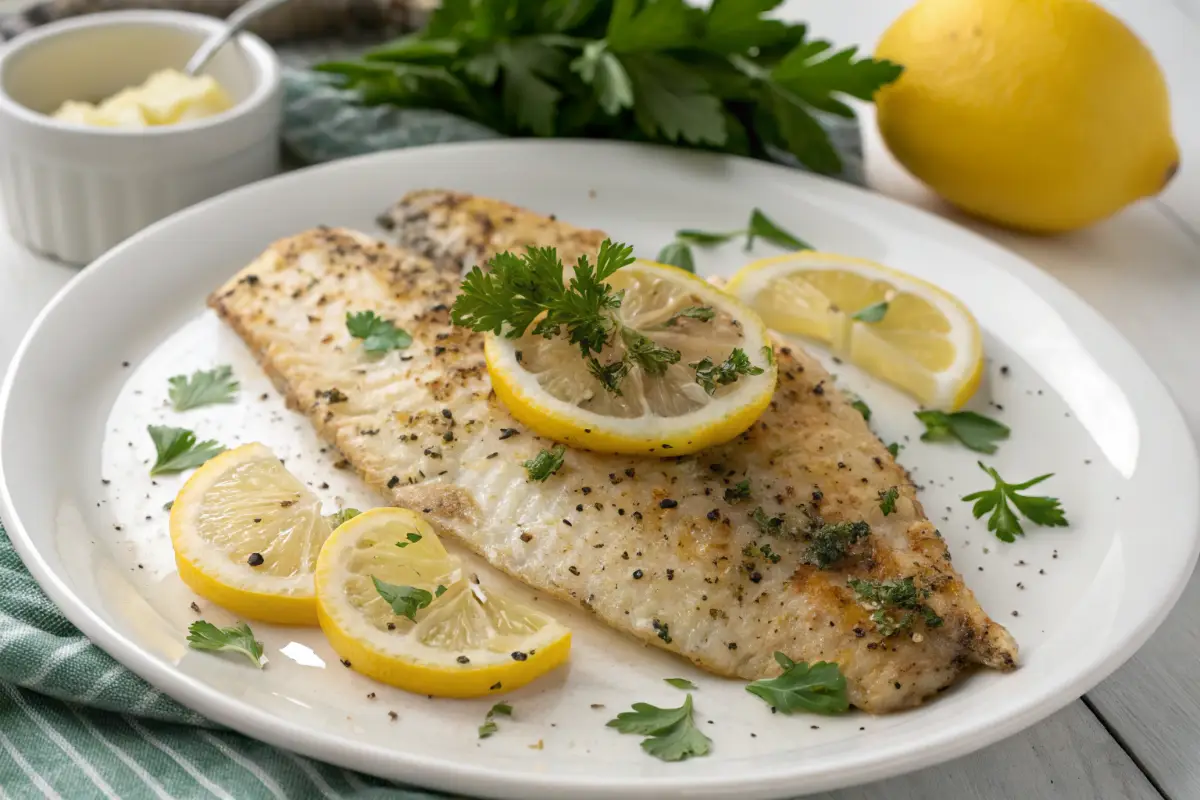 Lemon Garlic Butter Baked Tilapia