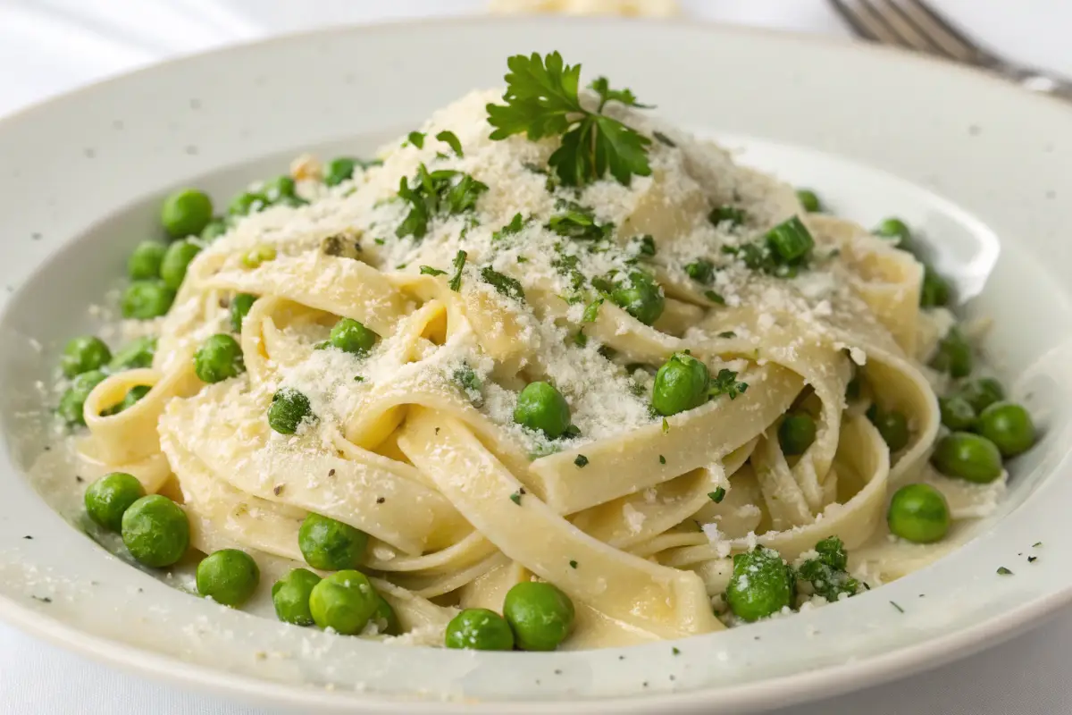 Lemon Ricotta Pasta with Spring Peas