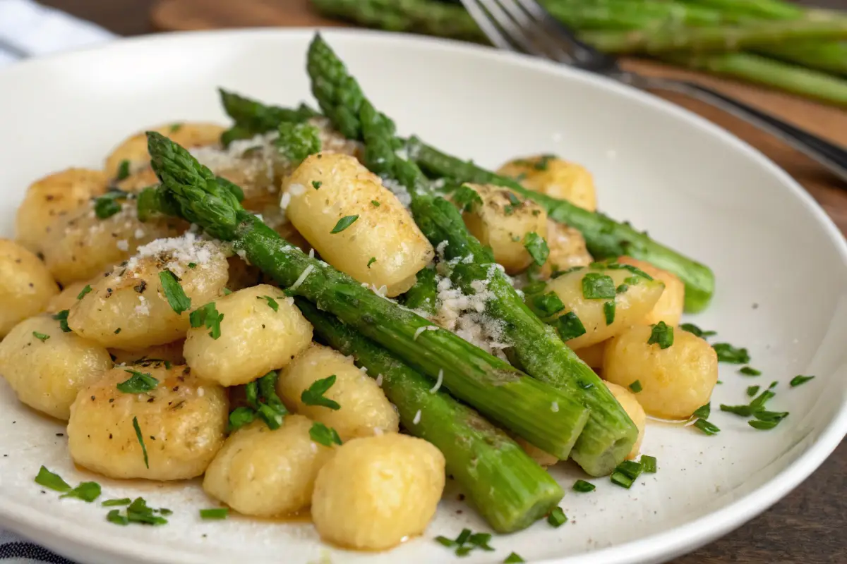 Gnocchi with Browned Butter and Asparagus
