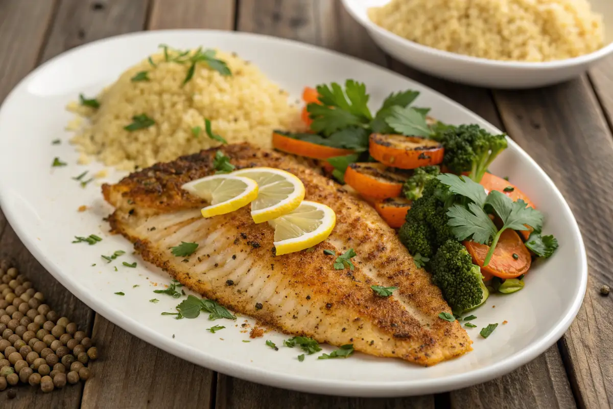 Moroccan Spiced Baked Tilapia