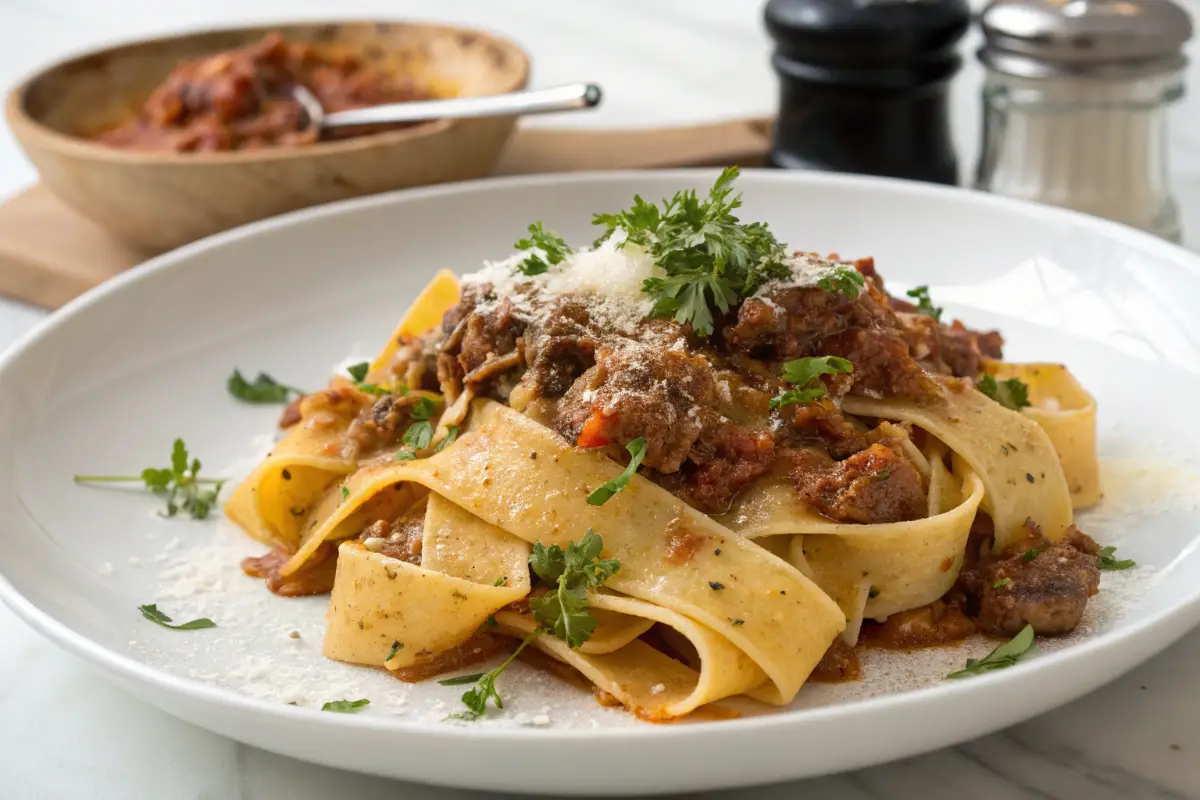 Pappardelle with Spring Lamb Ragù