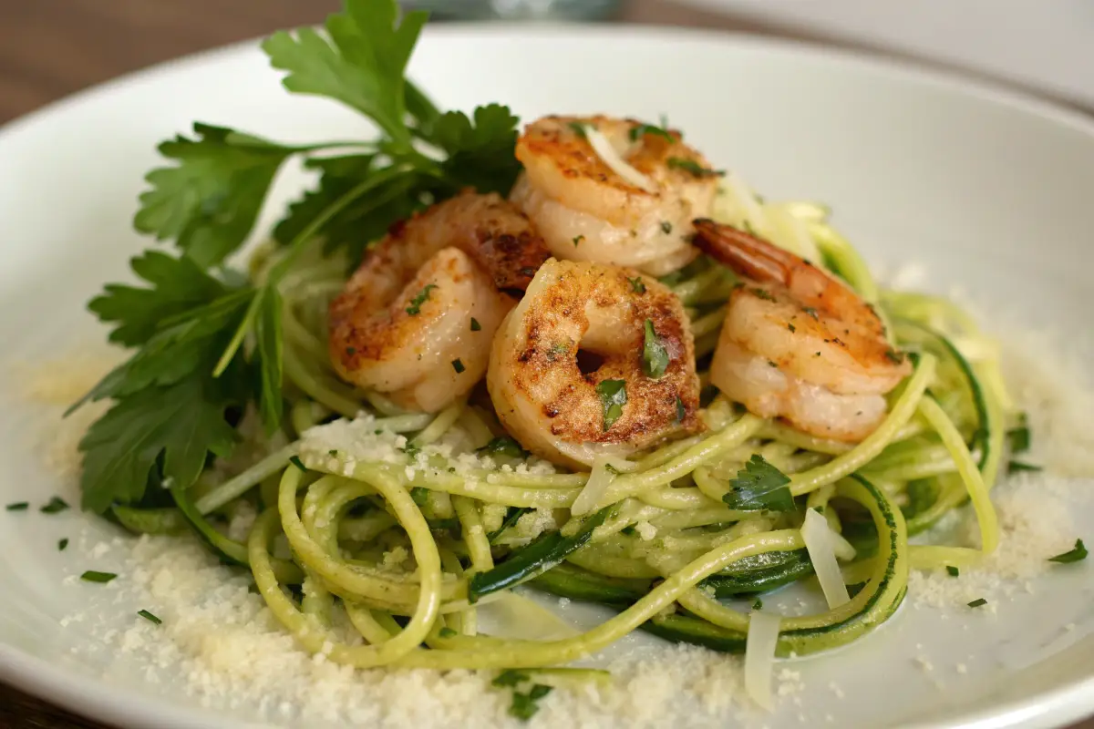 Shrimp Scampi With Zucchini Noodles 