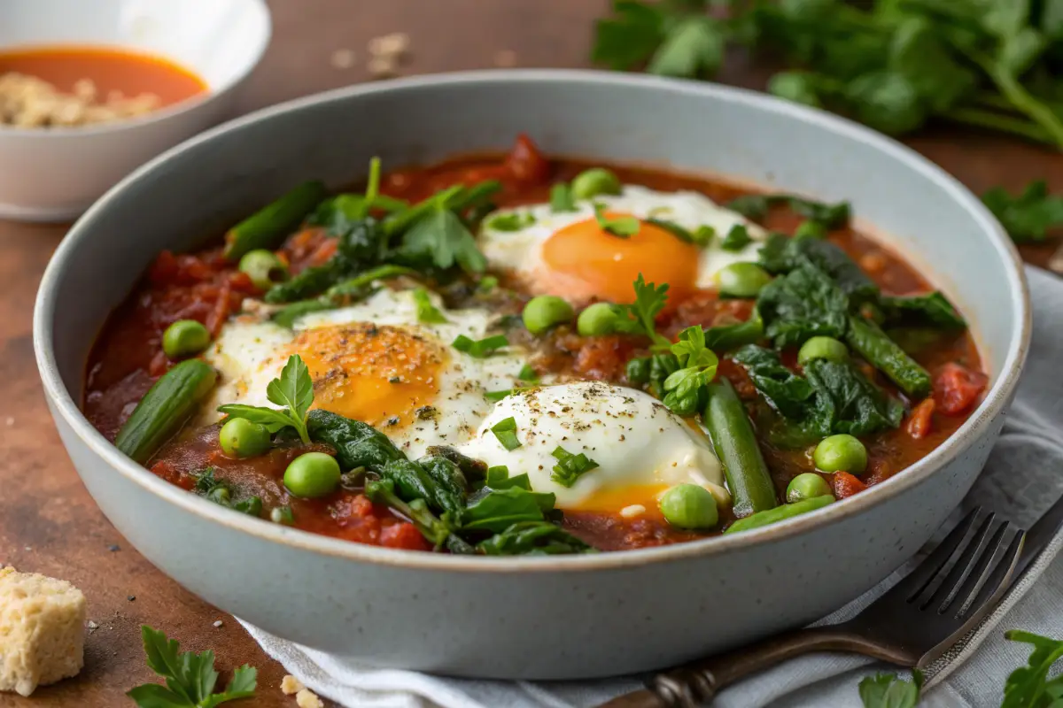 Spring Green Shakshuka